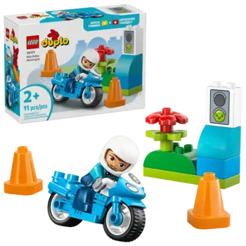 Lego Lego Duplo Blue Police Motorcycle