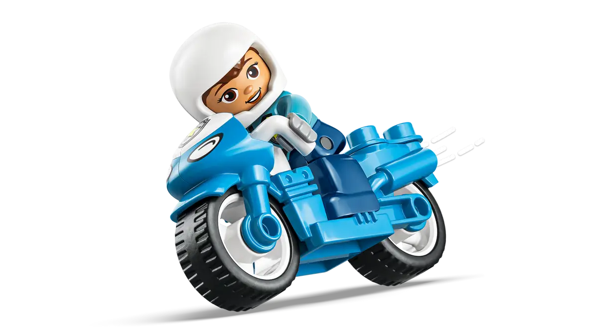 Lego Lego Duplo Blue Police Motorcycle