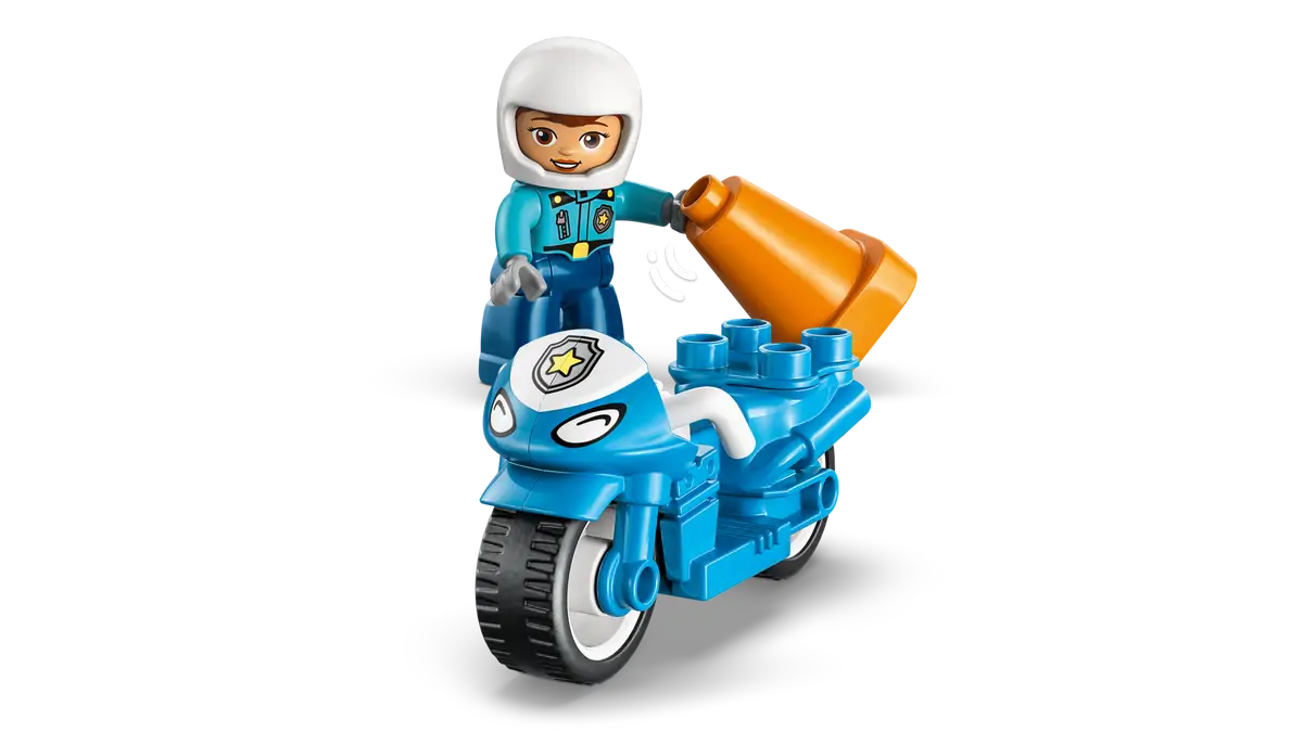 Lego Lego Duplo Blue Police Motorcycle
