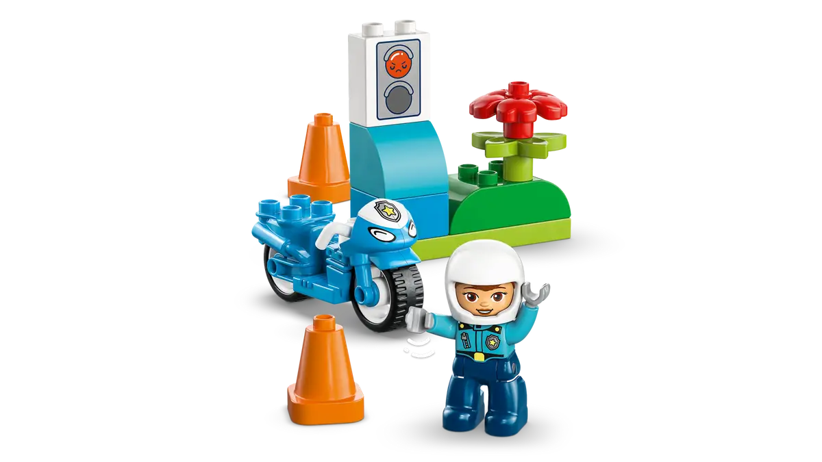 Lego Lego Duplo Blue Police Motorcycle