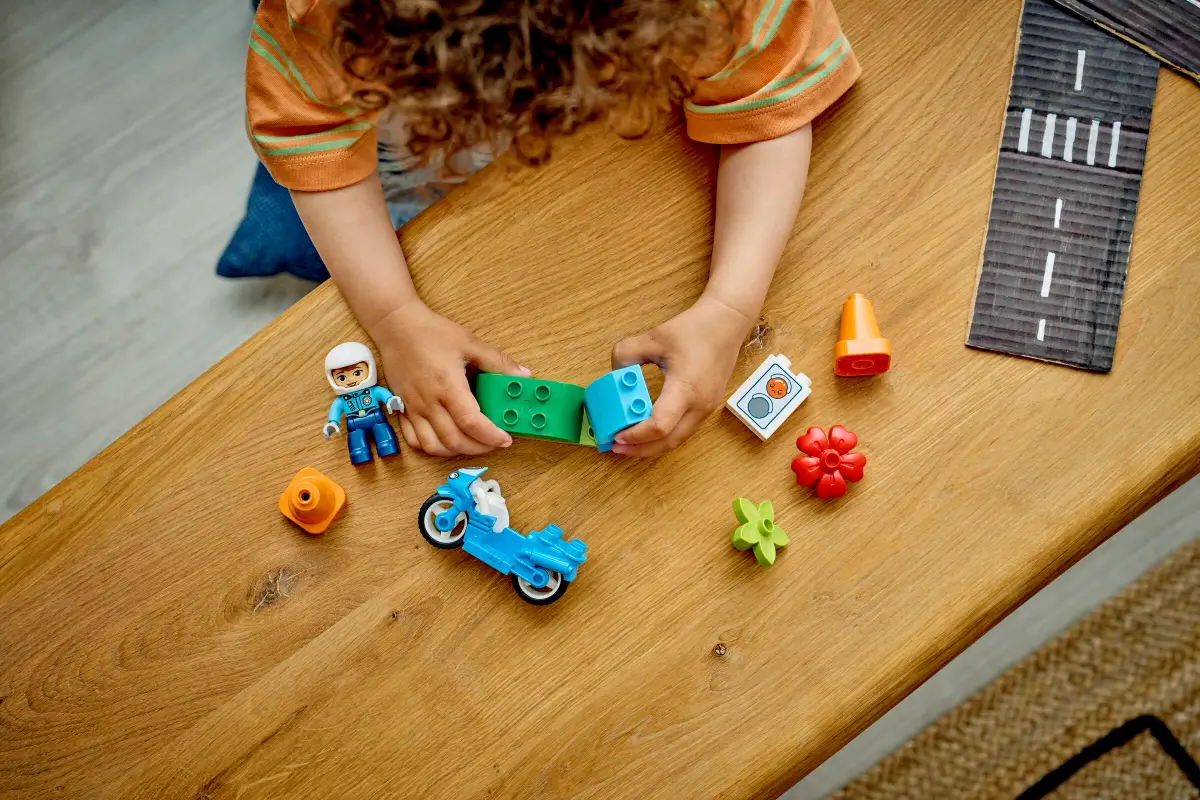 Lego Lego Duplo Blue Police Motorcycle