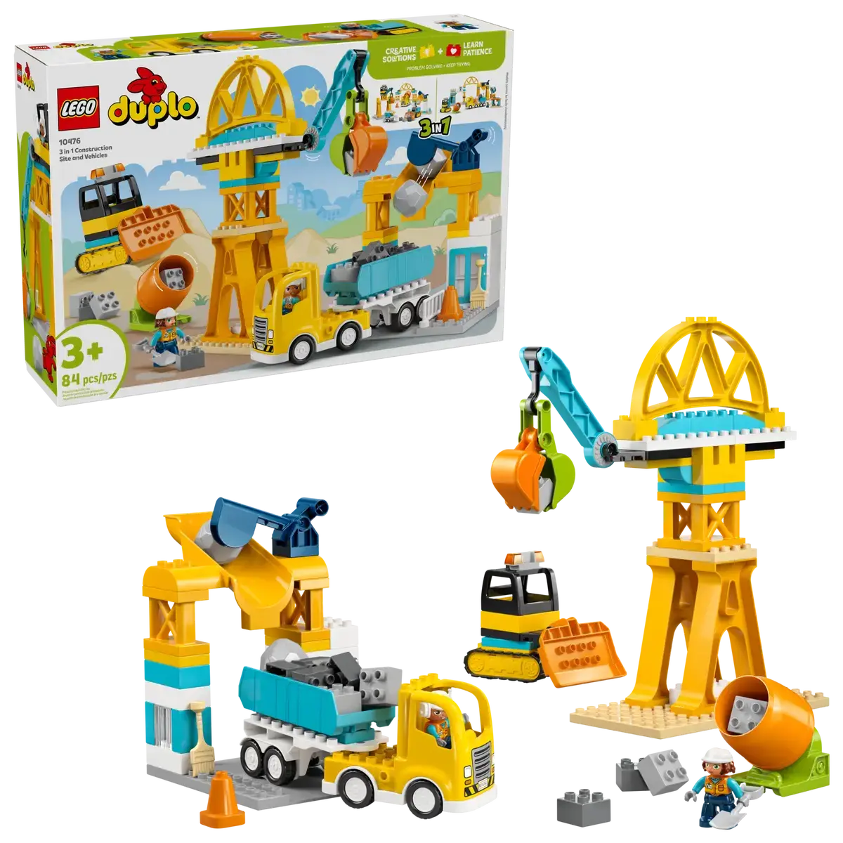 Lego Lego Duplo 3 in 1 Construction Site and Vehicles