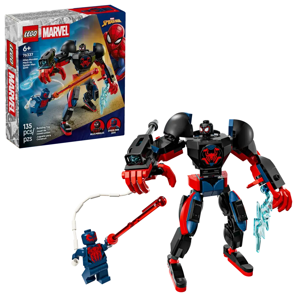 Lego Lego Marvel Miles Morales Mech vs Spider Man 2099