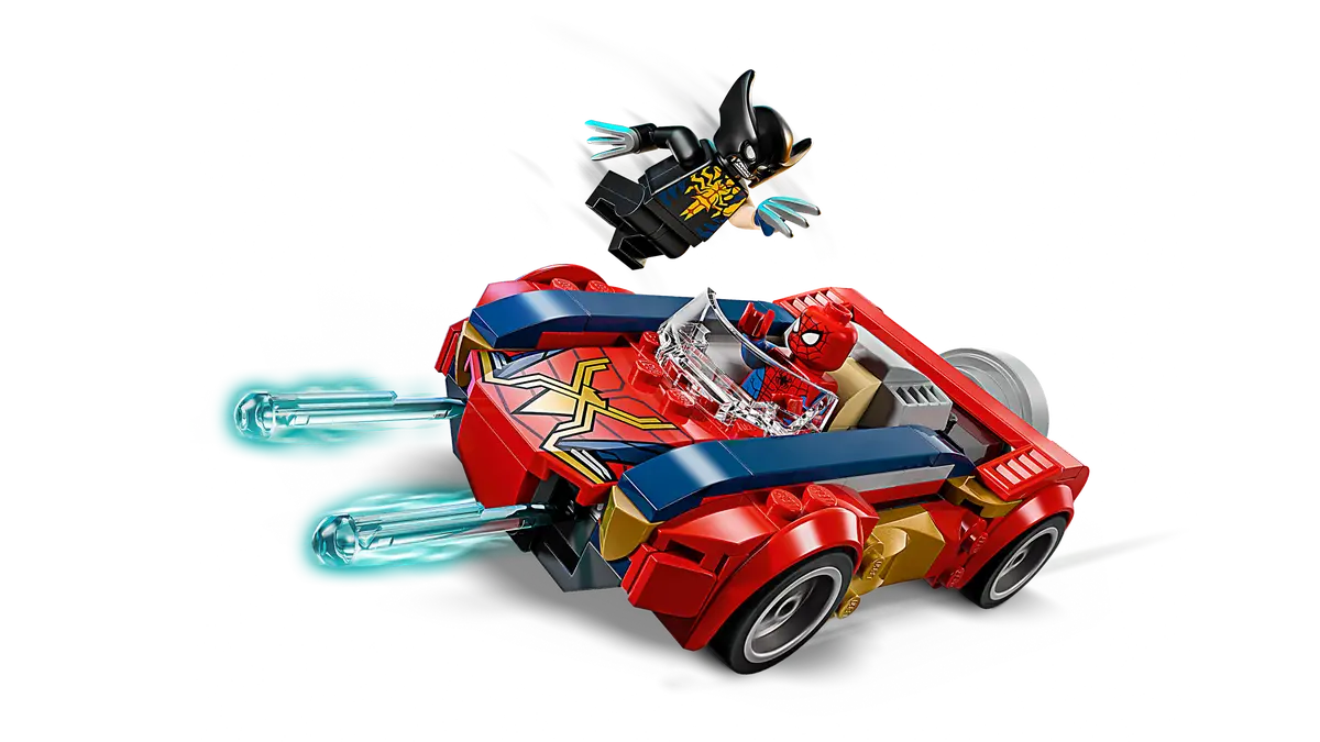 Lego Lego Marvel Spider-Man Car vs Venomized Wolverine