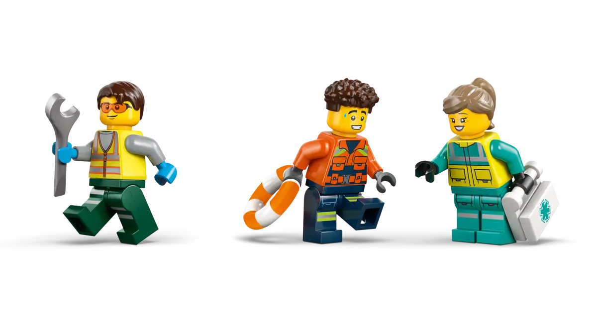 Lego Lego City Airplane, Service Truck & Hovercraft Remix