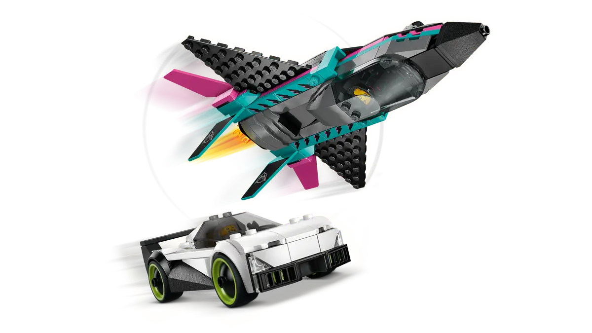 Lego Lego City Jet vs Car