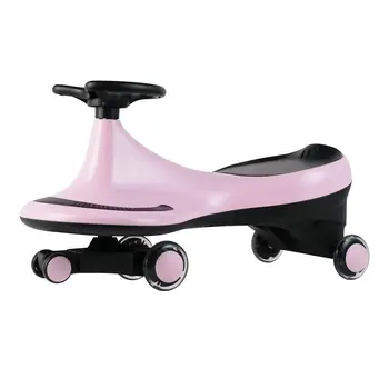 Swing Car with Flashing Wheels Pink