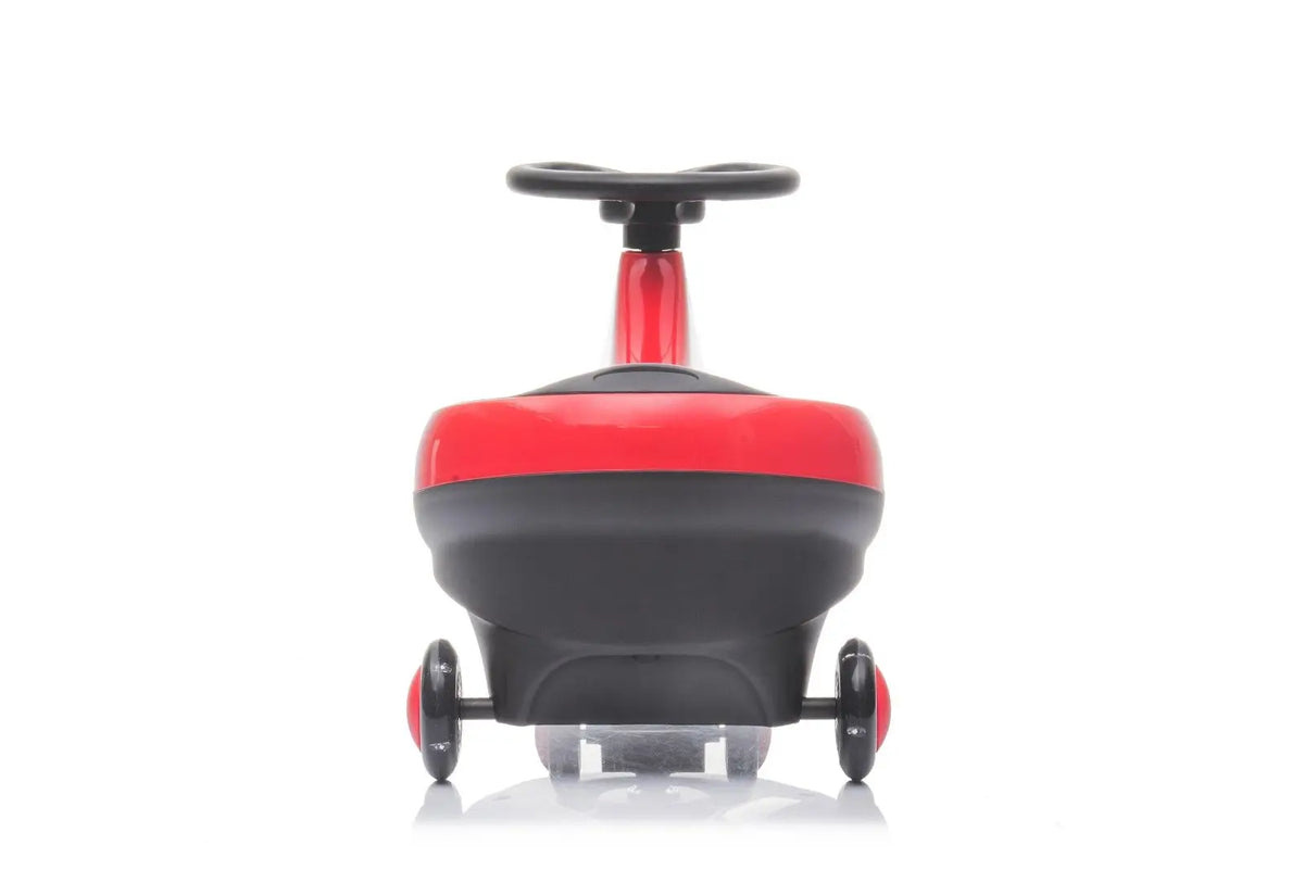 Swing Car with Flashing Wheels Red
