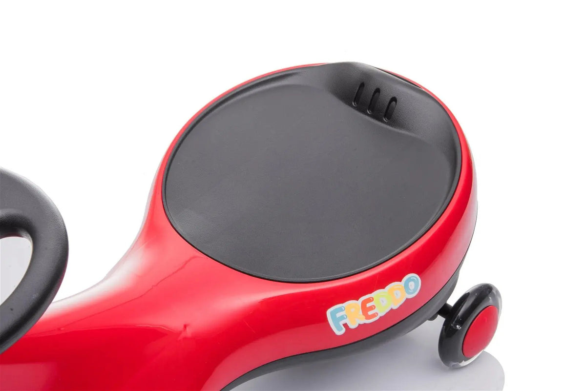 Swing Car with Flashing Wheels Red