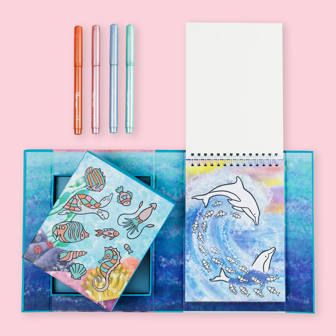 Tiger Tribe Colouring Set Sea Life