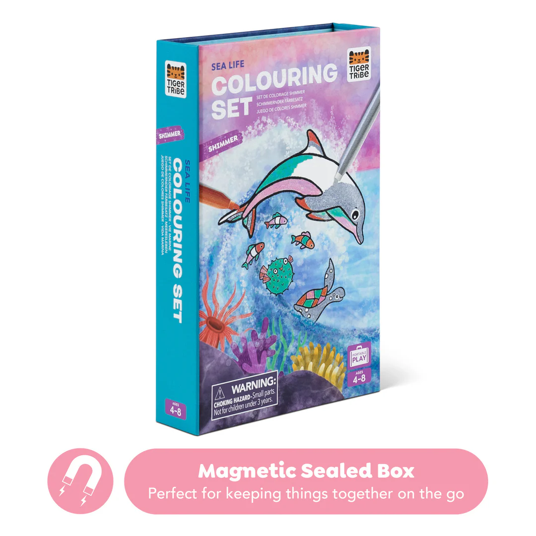 Tiger Tribe Colouring Set Sea Life