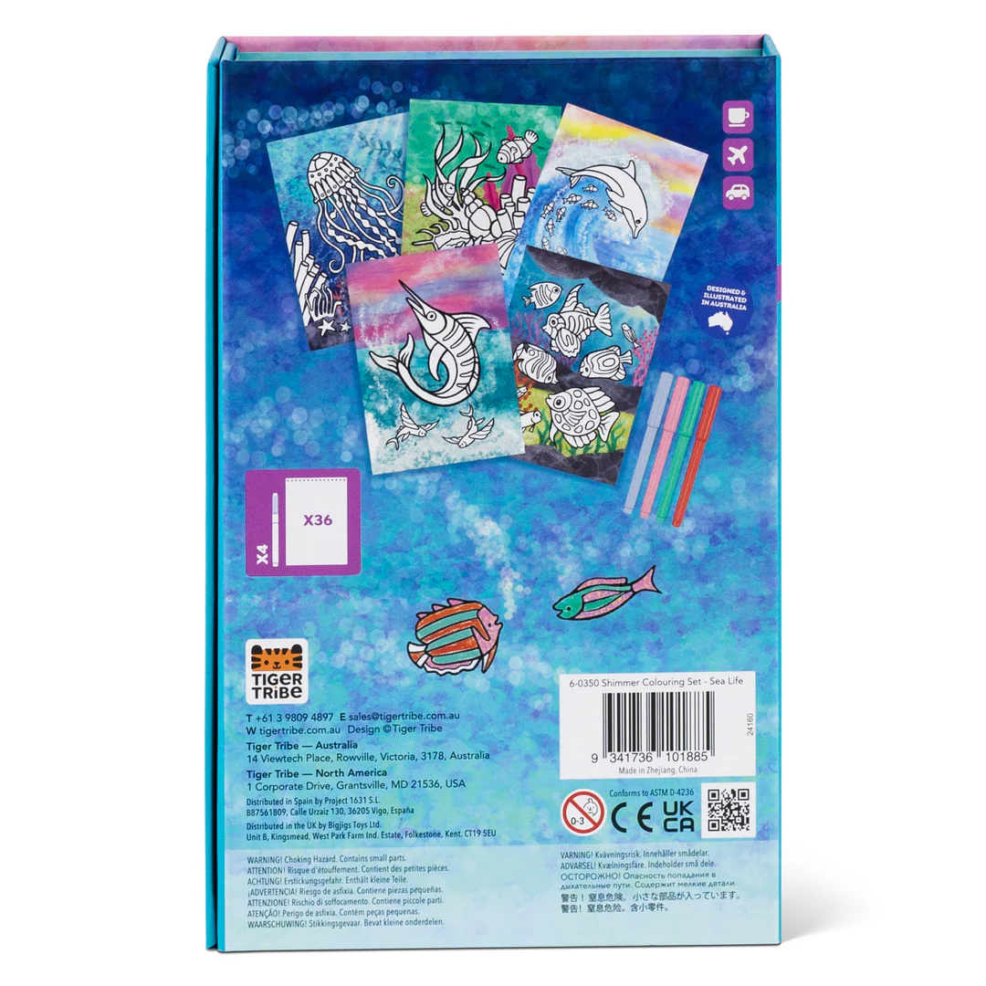Tiger Tribe Colouring Set Sea Life