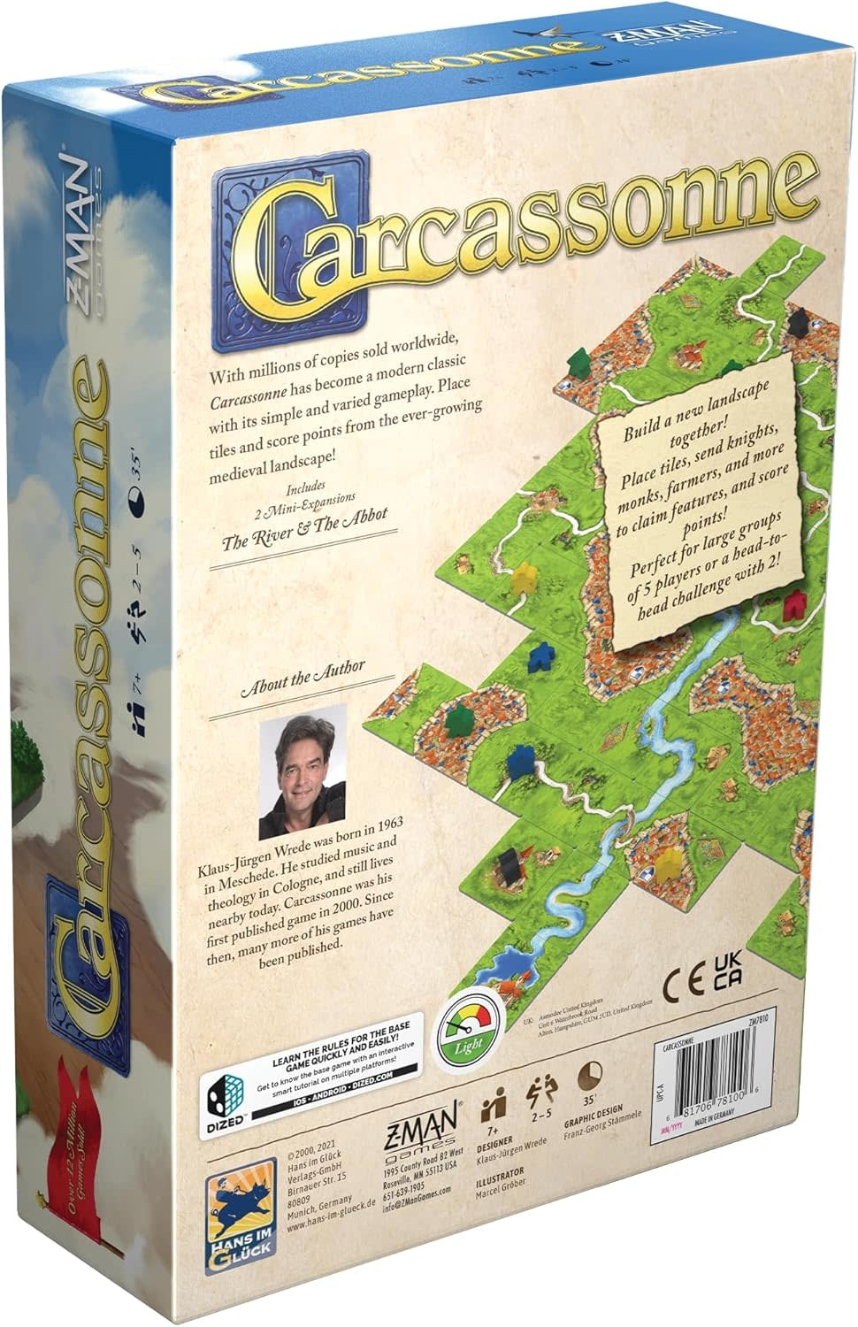 Z-Man Games Carcassonne Basic 2.0 Board Game