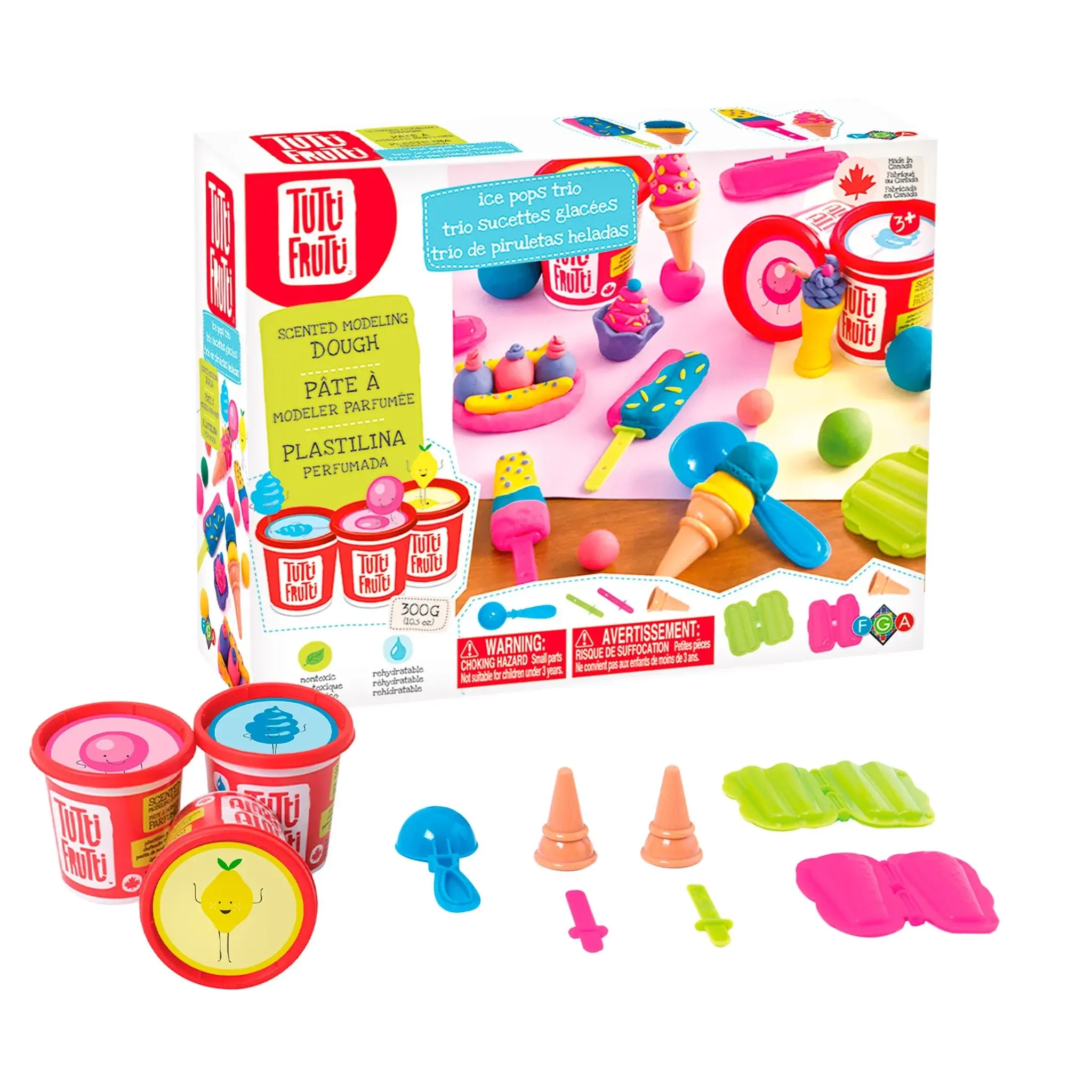 Tutti Frutti Tutti Frutti Modelling Dough Ice Pops Trio Kit