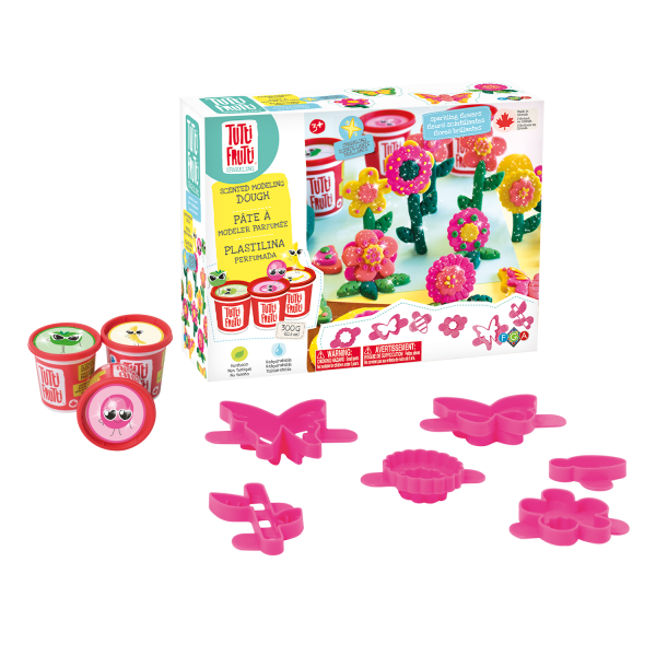Tutti Frutti Tutti Frutti Modelling Dough Sparkling Flowers Trio