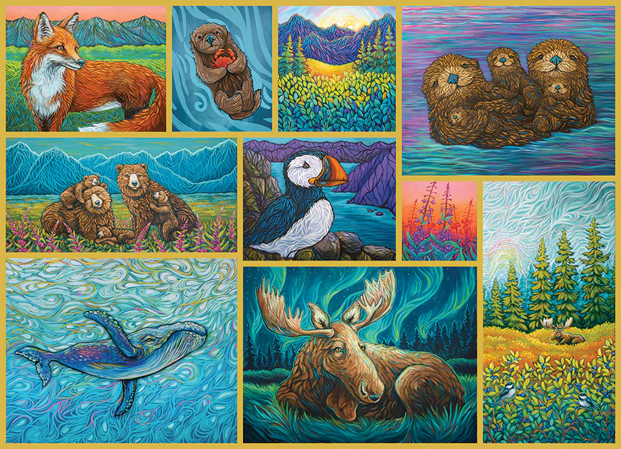 Cobble Hill Puzzles Cobble Hill  Puzzle 500pc Alaskan Animals