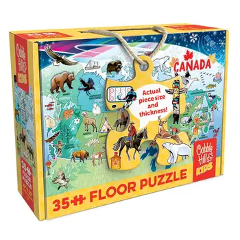 Cobble Hill Puzzles Cobble Hill Floor Puzzle 35pc Map of Canada