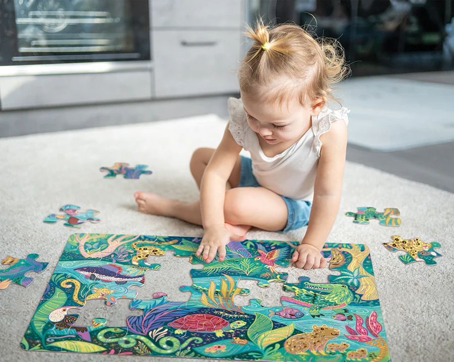 Cobble Hill Puzzles Cobble Hill Floor Puzzle 35pc In the Rainforest