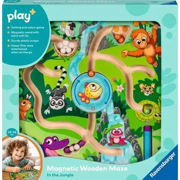 Play + Magnetic Wooden Maze: Jungle