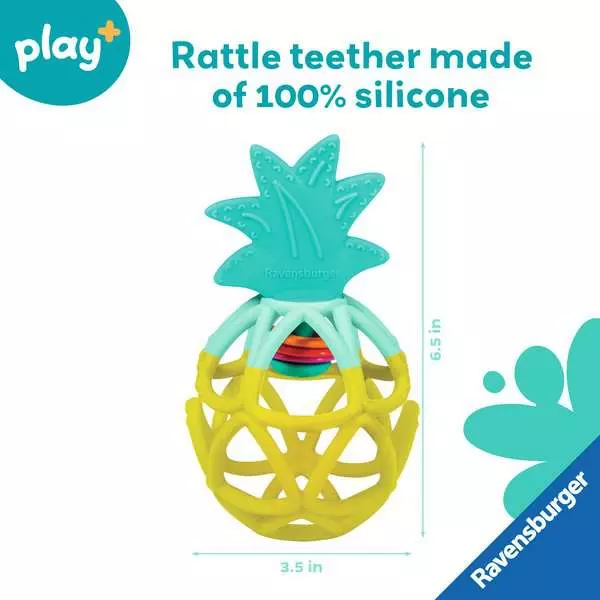 Play + Rattle Teether: Pineapple