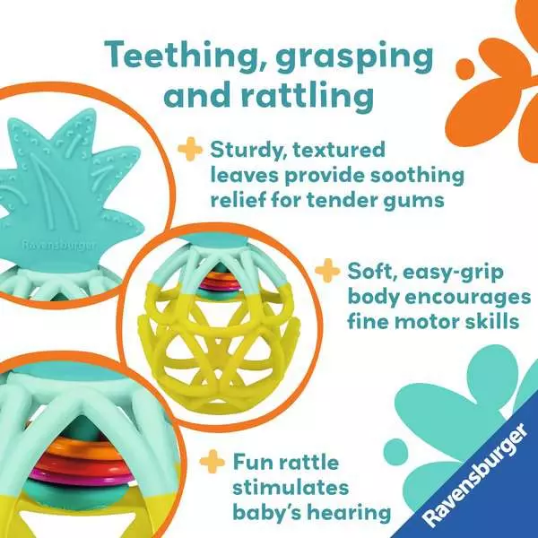 Play + Rattle Teether: Pineapple