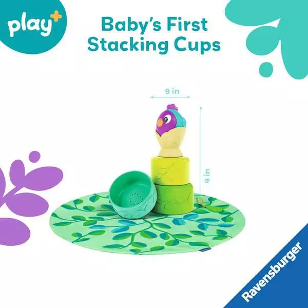 Play + 3 in 1 Stacking Cups: Bird's Nest