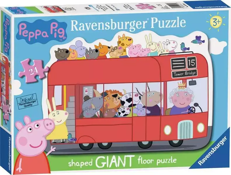 Ravensburger Floor Puzzle 24pc Peppa Pig London Bus