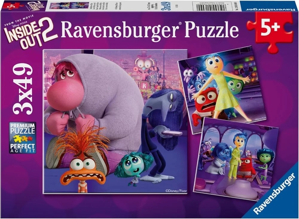 Ravensburger Ravensburger Puzzle 3x49pc Disney Inside Out 2