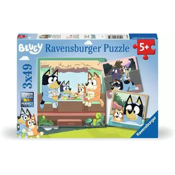 Ravensburger Puzzle 3x49pc Bluey's Adventures