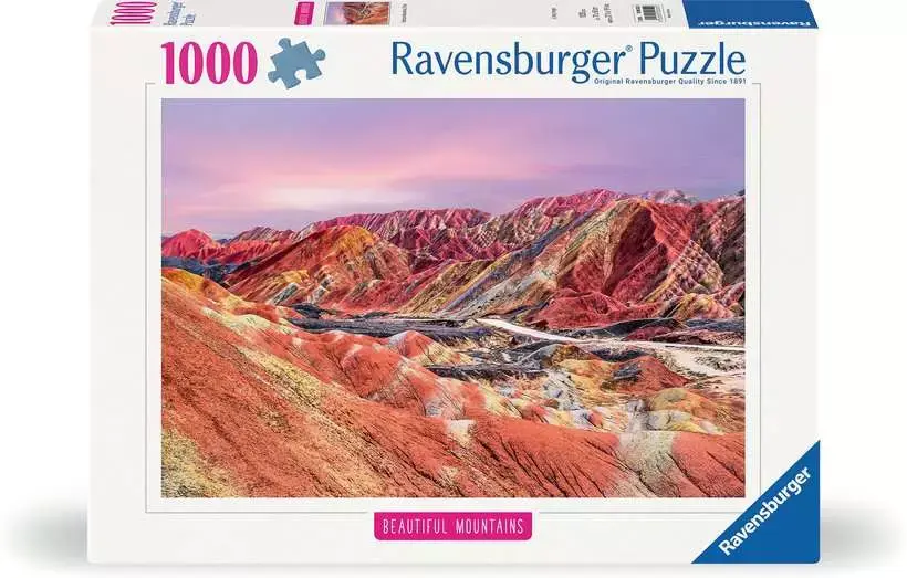 Ravensburger Puzzle 1000pc Rainbow Mountains, China
