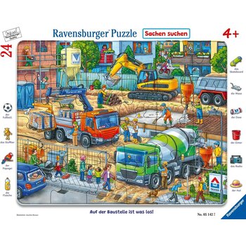 Ravensburger Frame Puzzles 24pc Search & Find Construction Site