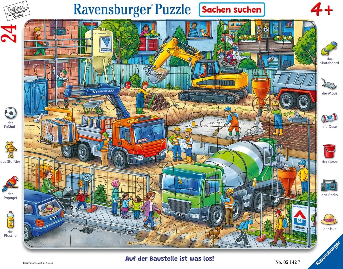 Ravensburger Frame Puzzles 24pc Search & Find Construction Site