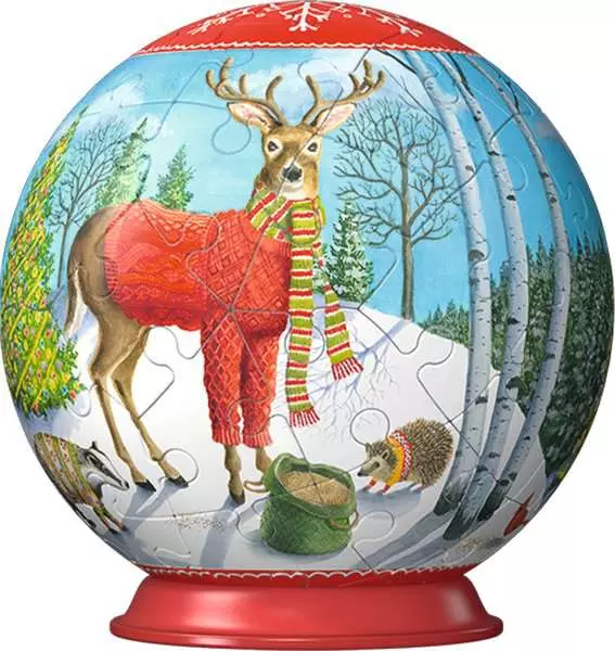 Ravensburger Ravensburger 3D Puzzle Animal Cheer Christmas Balls