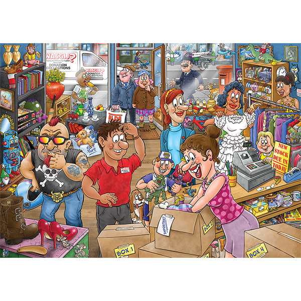 Wasgij Puzzle 1000pc Mystery #29 Donation Debacle