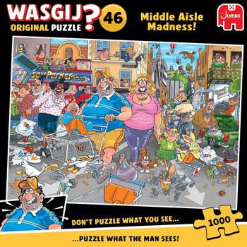 Wasgij Puzzle 1000pc Original #46 Middle Aisle Madness