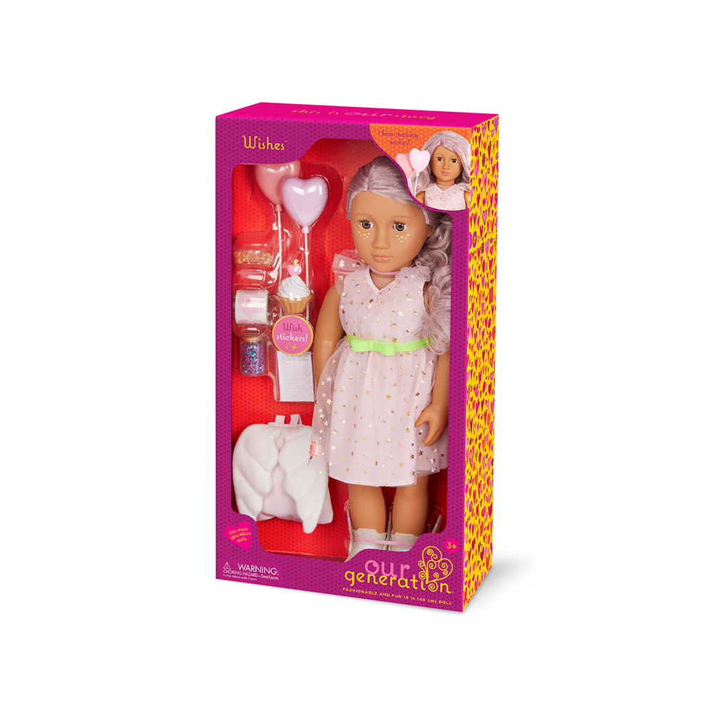 Our Generation Our Generation 18" Deluxe Doll: Wishes with Party Accessories