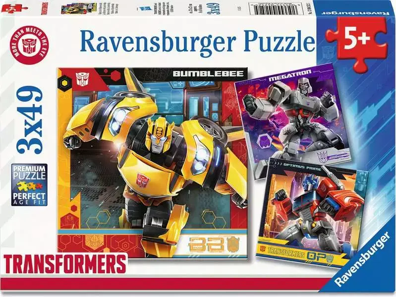 Ravensburger Ravensburger Puzzle 3x49pc Transformers