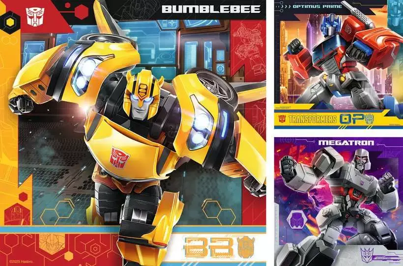 Ravensburger Ravensburger Puzzle 3x49pc Transformers