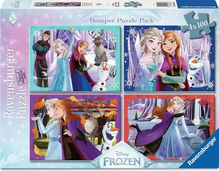 Ravensburger Ravensburger Puzzle Bumper Pack 4 x 100pc Frozen