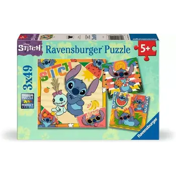 Ravensburger Ravensburger Puzzle 3x49pc Disney Stitch