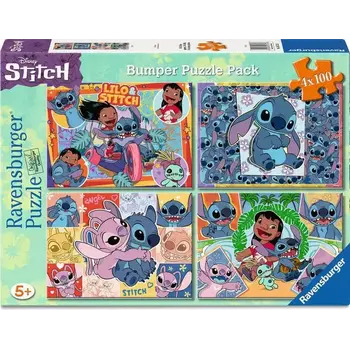 Ravensburger Ravensburger Puzzle Bumper Pack 4 x 100pc: Stitch