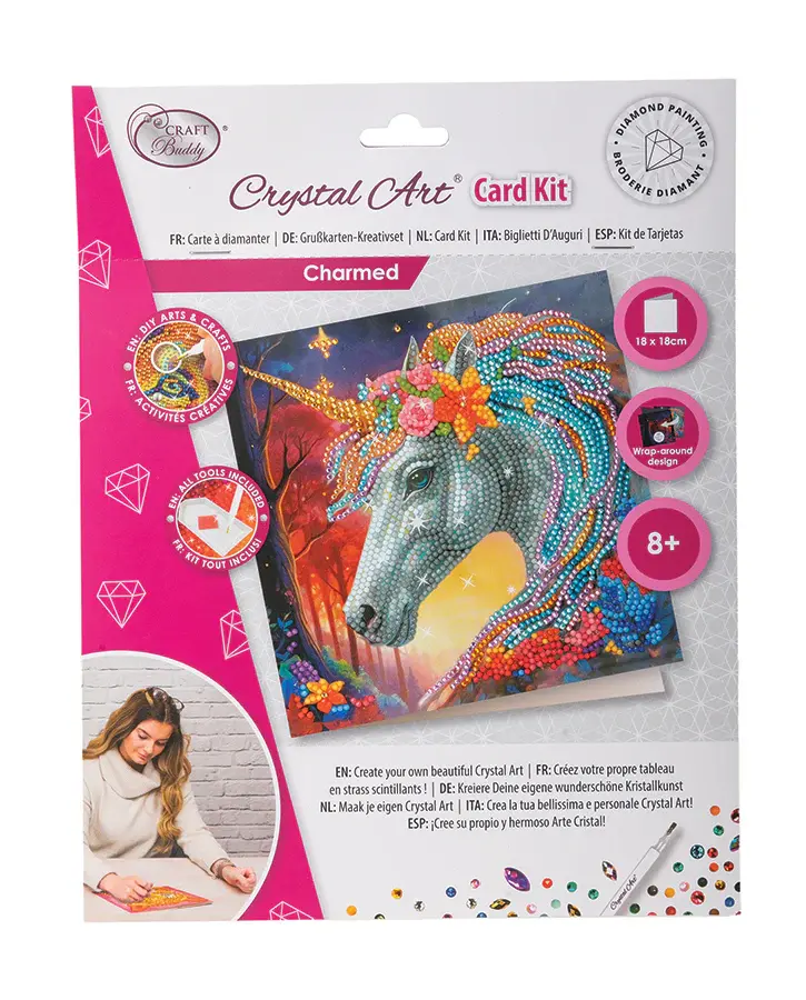 Crystal Art Card Kit Charmed