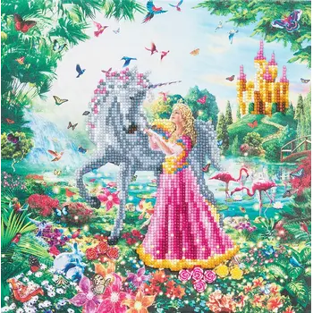 Crystal Art Medium The Princess and the Unicorn