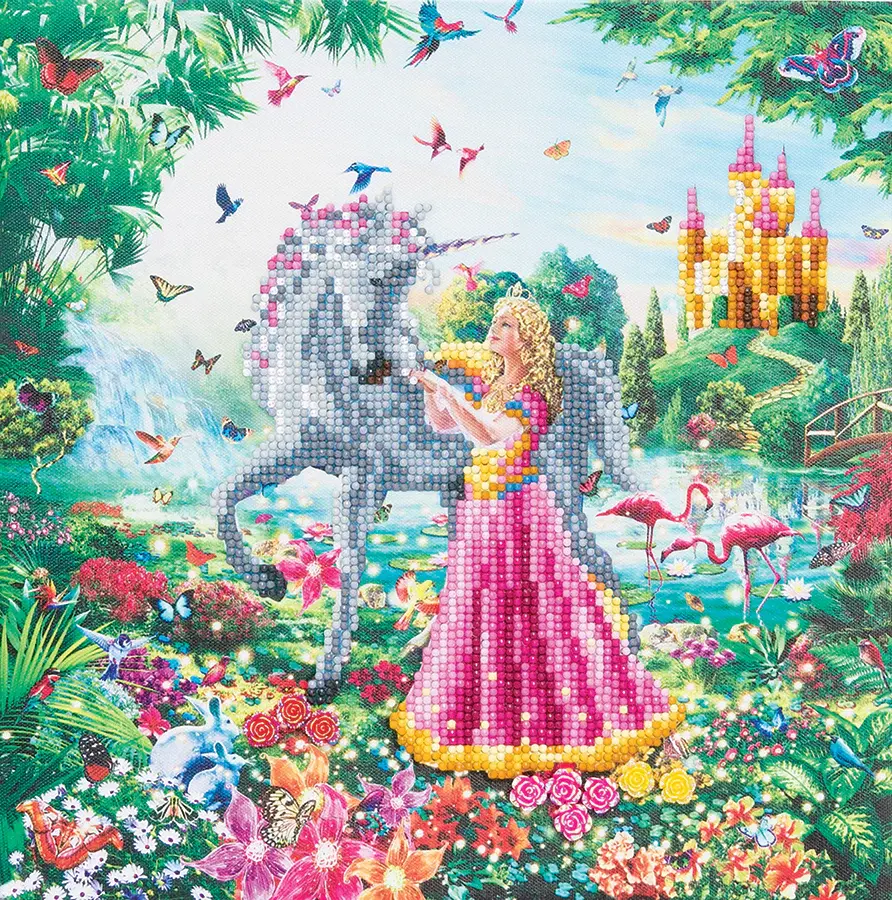 Crystal Art Medium The Princess and the Unicorn
