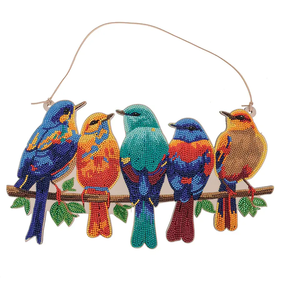 Crystal Art Deco Kit: Hanging Song Birds