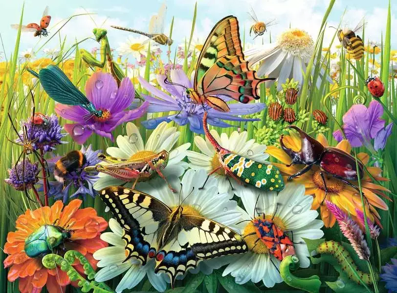 Ravensburger Ravensburger Puzzle 100pc Wonderful World of Insects