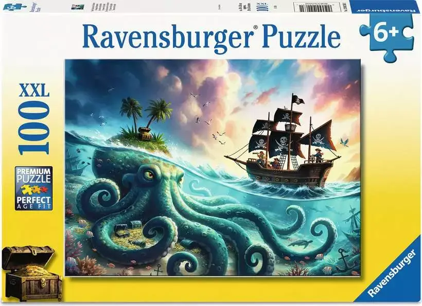 Ravensburger Ravensburger Puzzle 100pc Octopus Treasure