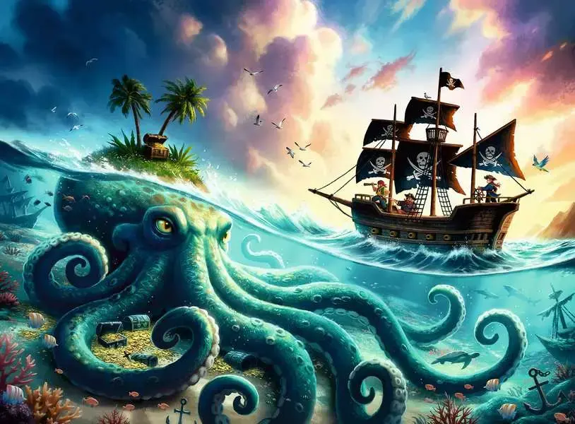 Ravensburger Ravensburger Puzzle 100pc Octopus Treasure