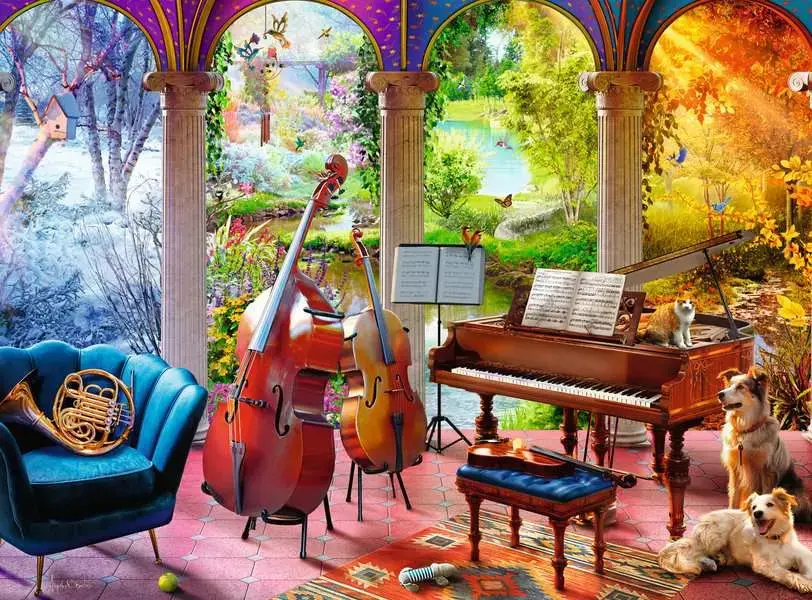 Ravensburger Ravensburger Puzzle Adult 100pc 4 Seasons in Music
