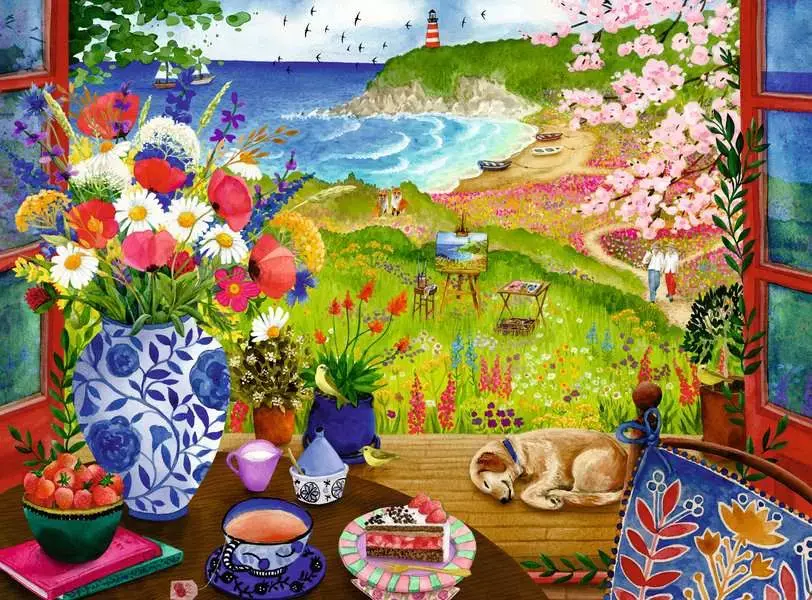 Ravensburger Ravensburger Puzzle Adult 100pc View Out the Window